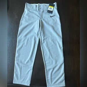 Nike Light Gray Baseball Performance Pants Boys Youth SMALL 🐝